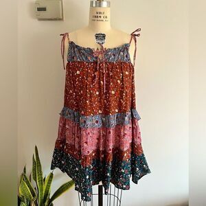 ‎NWT Storia boho dress 100% cotton women’s size Small